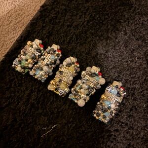 Decorative Beaded Lighters Set